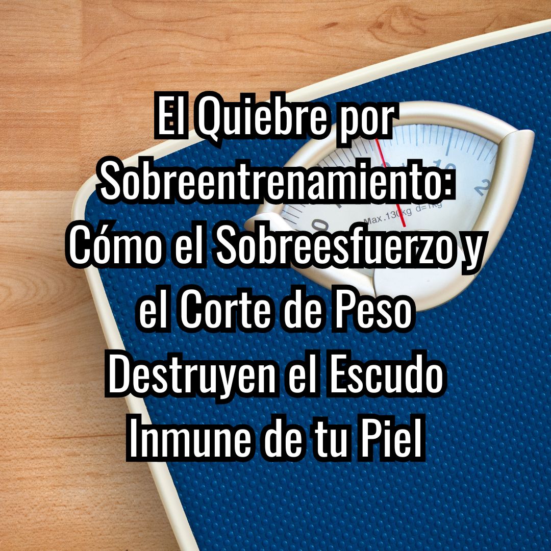 El Quiebre por Sobreentrenamiento: Cómo el Sobreesfuerzo y el Corte de Peso Destruyen el Escudo Inmune de tu Piel