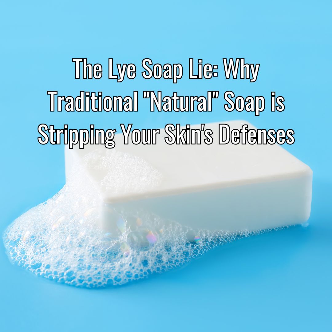 The Lye Soap Lie: Why Traditional "Natural" Soap is Stripping Your Skin's Defenses